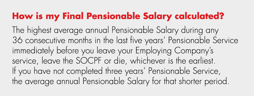 How is my Final Pensionable Salary calculated? The highest average annual Pensionable Salary during any 36 consecutiv...