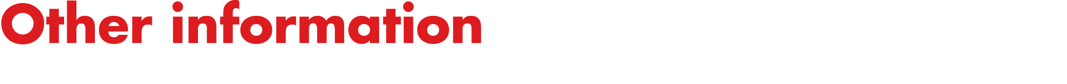 Other information