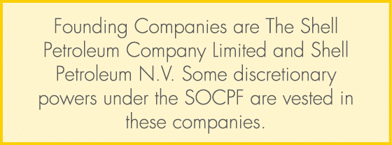 Founding Companies are The Shell Petroleum Company Limited and Shell Petroleum N.V. Some discretionary powers under t...