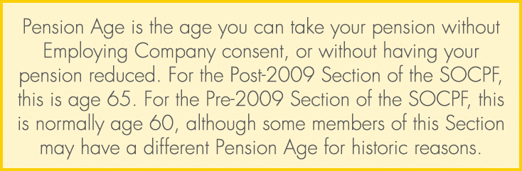 Pension Age is the age you can take your pension without Employing Company consent, or without having your pension re...